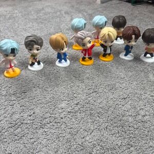 McDonalds Mixed Lot Tiny Tan BTS Figures Lot of 10 Happy Meal Toys